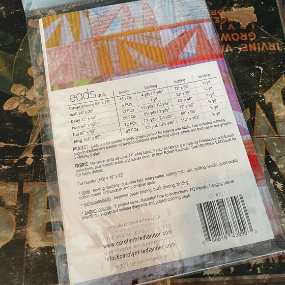 Eads Quilt Pattern by Carolyn Freidlander - Picture 3 of 4